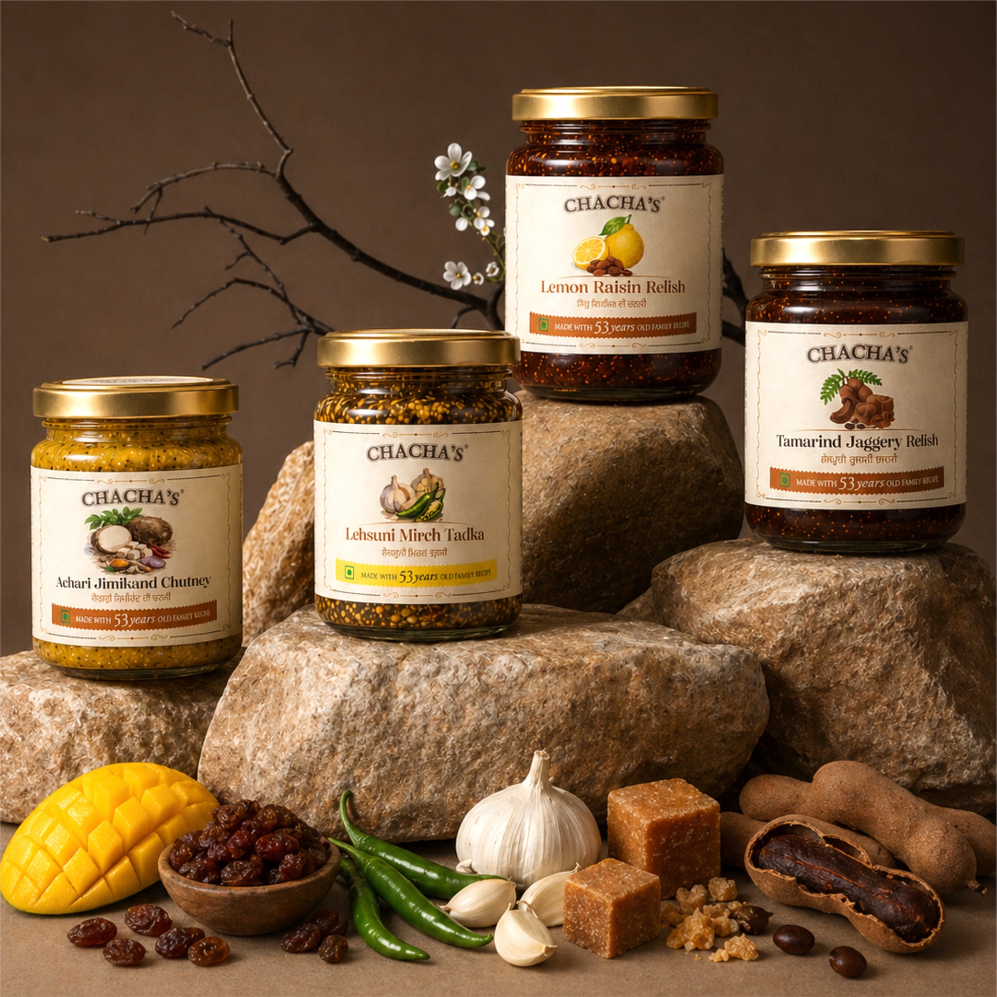 Ras Rang (Home-made Chutneys Trial Pack of 4)