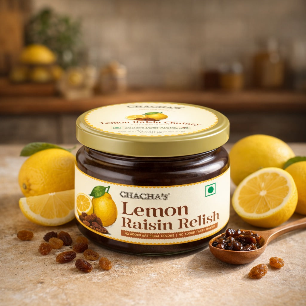 Chacha's Jaggery Infused Lemon Raisin Relish