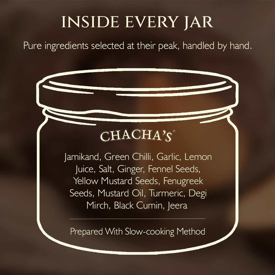Chacha's Achari Jimikand Chutney