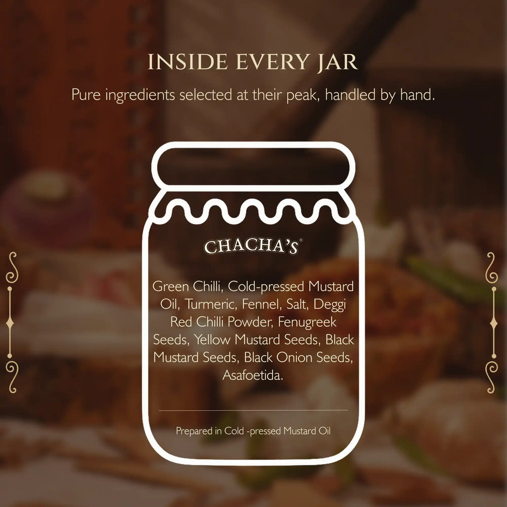 Chacha's Green Chilli Pickle