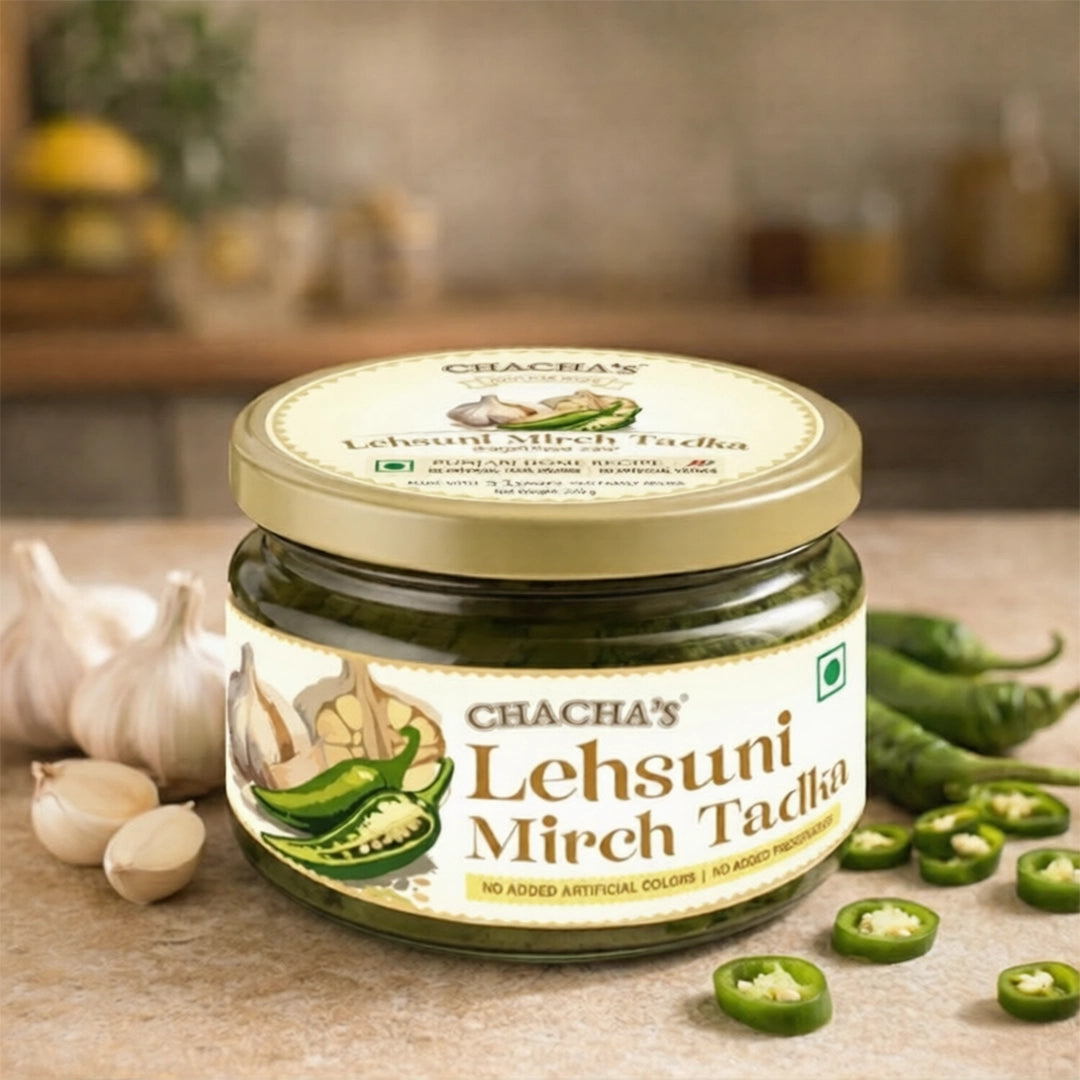 Chacha's Lehsuni Hari Mirch Tadka