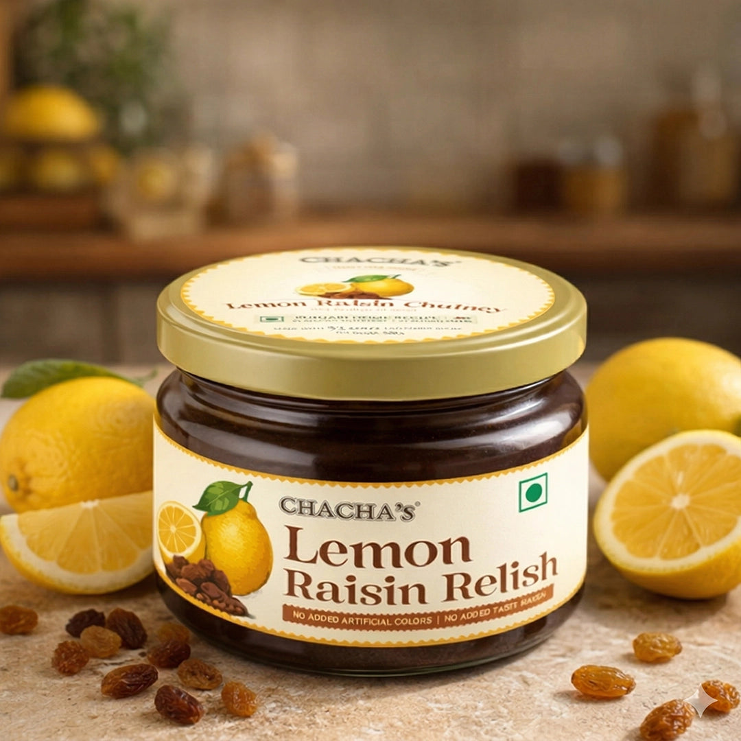 Chacha's Jaggery Infused Lemon Raisin Relish